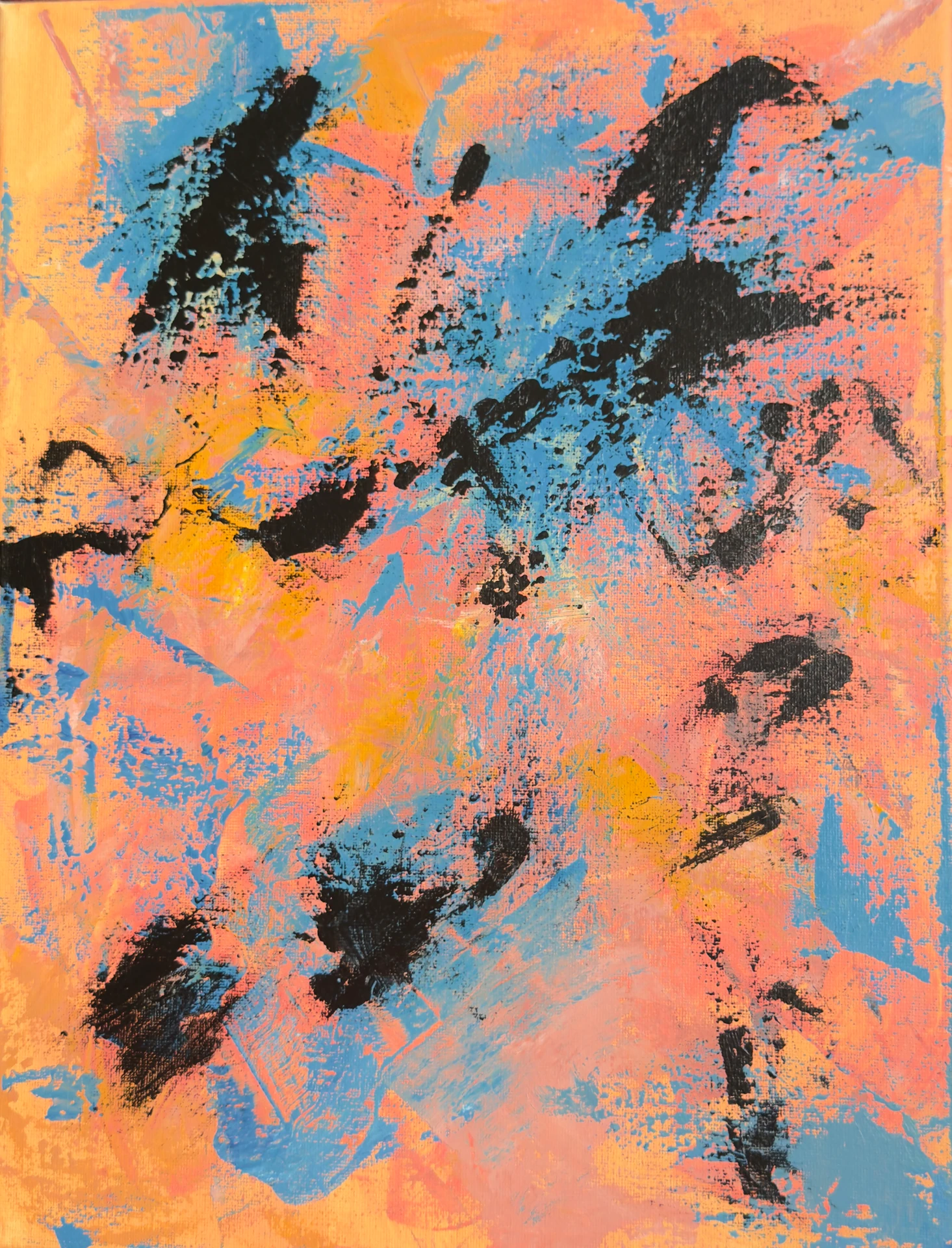 After the Noise, acrylic on canvas